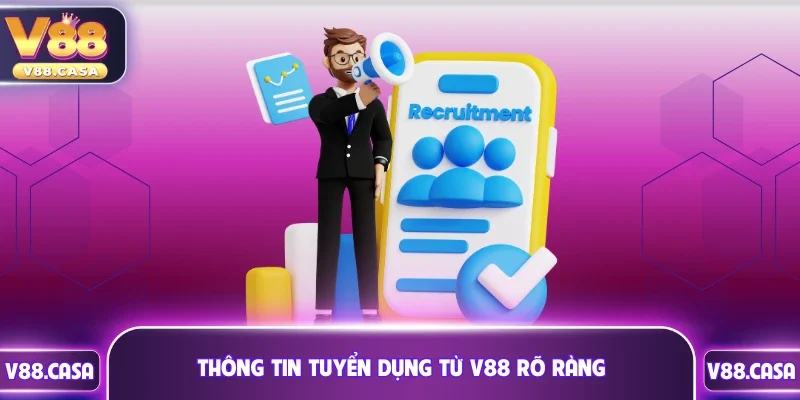Thông tin tuyển dụng từ V88 rõ ràng